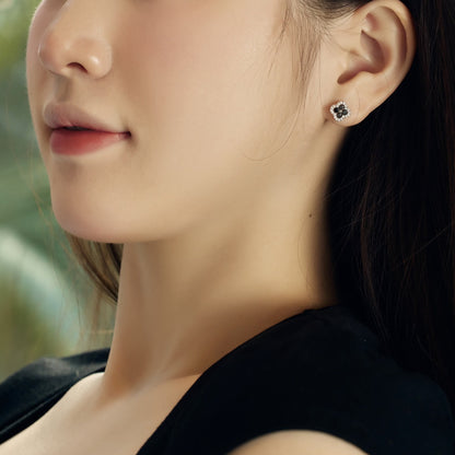 [Okajuri Jewelry]Four-Leaf Clover Flower Shaped Earrings