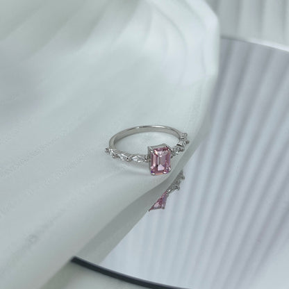 [Okajuri Jewelry]1.0 Carat Dainty Resplendent Radiant Cut Daily Ring