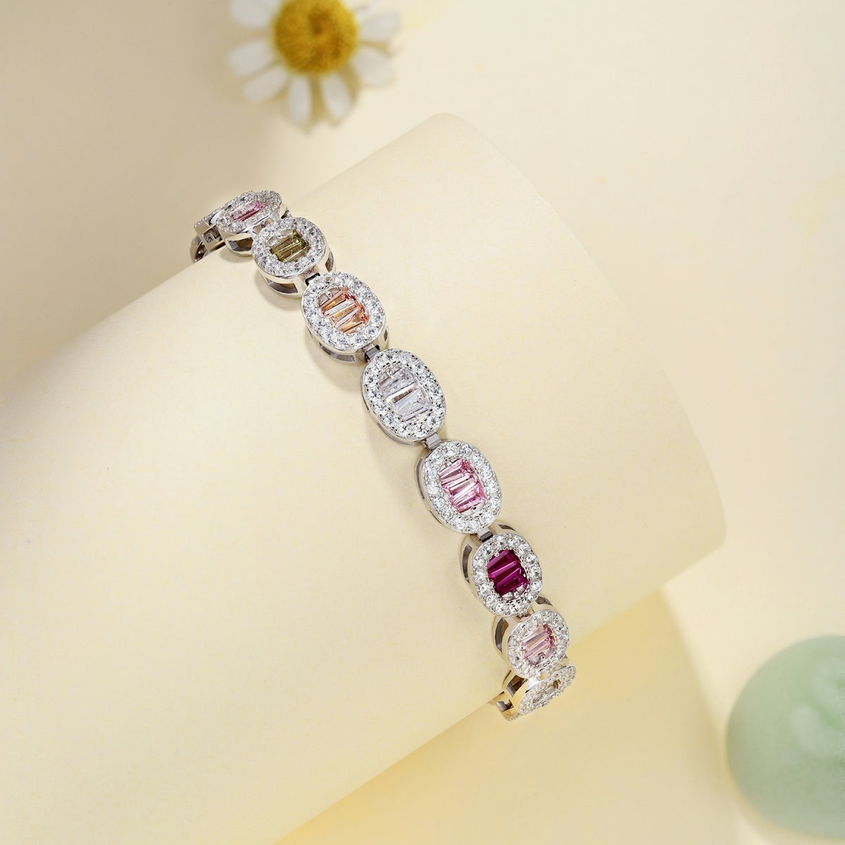 [Okajuri Jewelry]Exquisite Ornate Emerald Cut Daily Bracelet