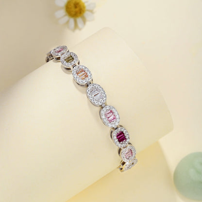 [Okajuri Jewelry]Exquisite Ornate Emerald Cut Daily Bracelet