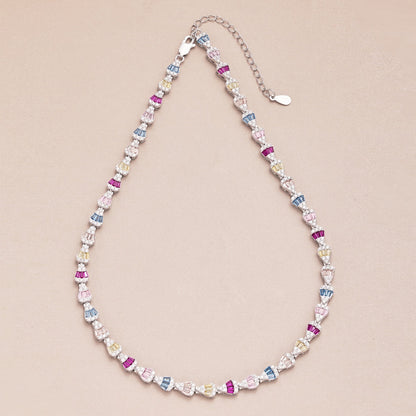 [Okajuri Jewelry]Radiant Colorful Rainbow Necklace