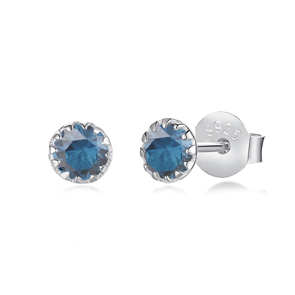 [Okajuri Jewelry]Sparkling Colorful Round Shape Earrings
