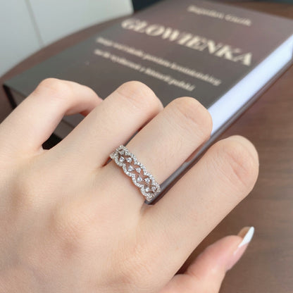 [Okajuri Jewelry]Elegant Resplendent Round Shape Party Ring