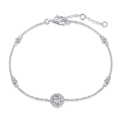[Okajuri Jewelry]Dazzling Round Cut Shape Bracelet