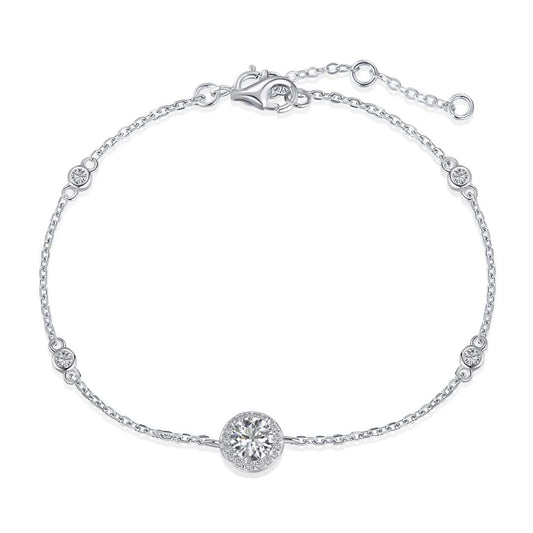 [Okajuri Jewelry]Dazzling Round Cut Shape Bracelet