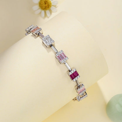 [Okajuri Jewelry]Dainty Charming Emerald Cut Daily Bracelet