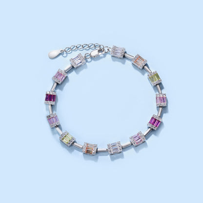 [Okajuri Jewelry]Dainty Charming Emerald Cut Daily Bracelet