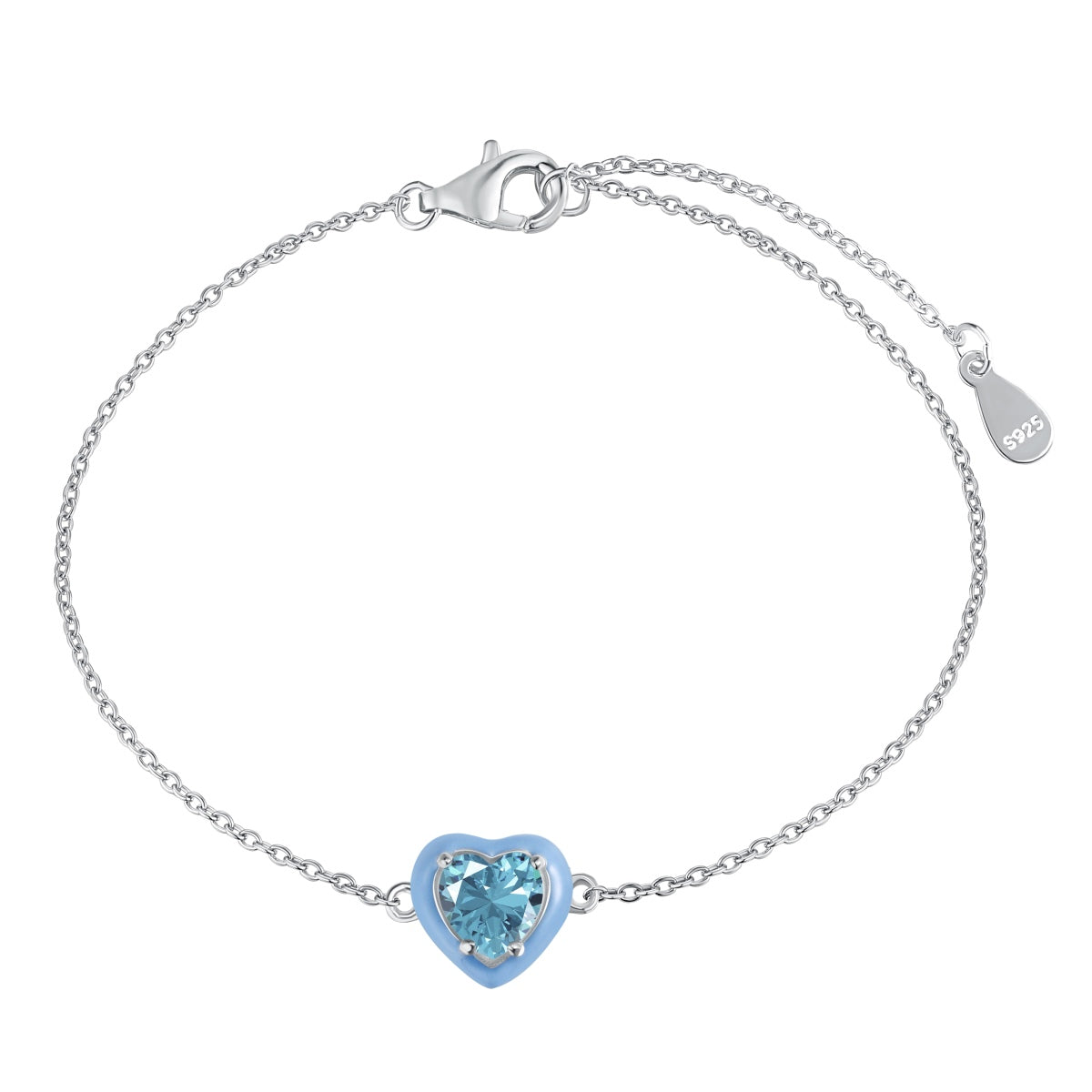 [Okajuri Jewelry]Sparkling Romantic Heart Shape Lover Bracelet