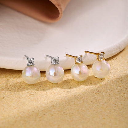 [Okajuri Jewelry]Symphony Mermaid Pearl Earrings