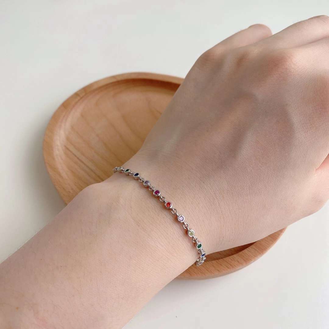 [Okajuri Jewelry]Colorful Bead Array Bracelet
