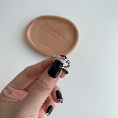 [Okajuri Jewelry]Unique Trapezoid Cut Daily Ring