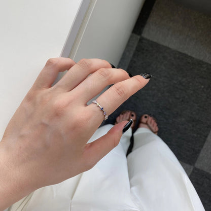 [Okajuri Jewelry]Unique Trapezoid Cut Daily Ring