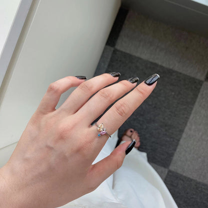 [Okajuri Jewelry]Radiant Colorful Multi Cut Daily Ring