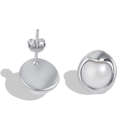 [Okajuri Jewelry]Dainty Bread Pearl Earrings