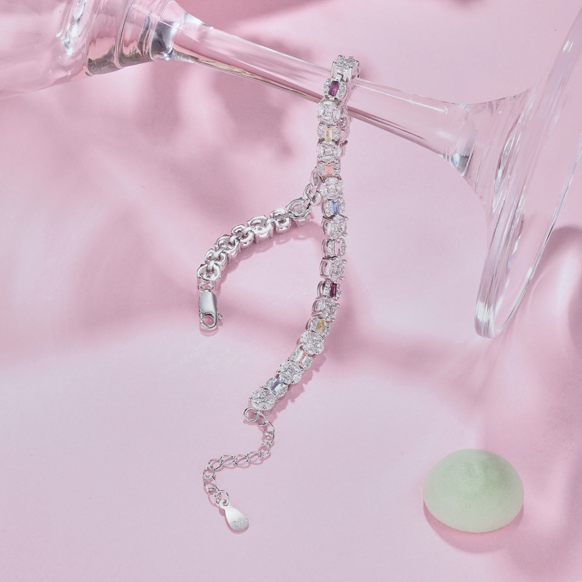 [Okajuri Jewelry]Dazzling Radiant Multi Cut Daily Bracelet