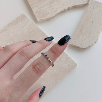 [Okajuri Jewelry]Unique Trapezoid Cut Daily Ring