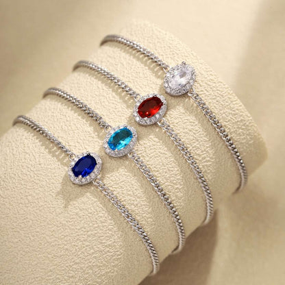[Okajuri Jewelry]Exquisite Oval Shape Bracelet