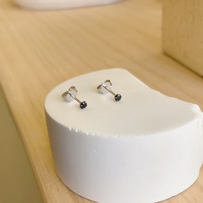 [Okajuri Jewelry]Delicate Solitaire Earrings