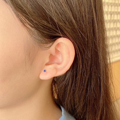 [Okajuri Jewelry]Delicate Solitaire Earrings