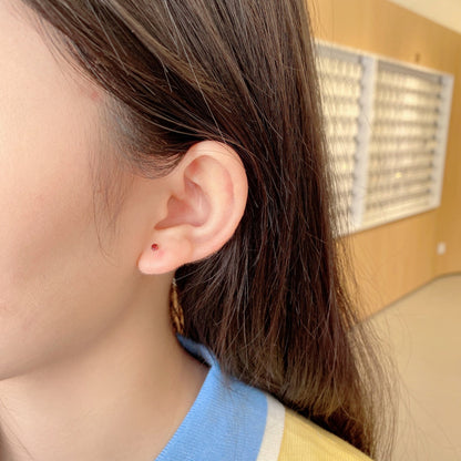 [Okajuri Jewelry]Delicate Solitaire Earrings