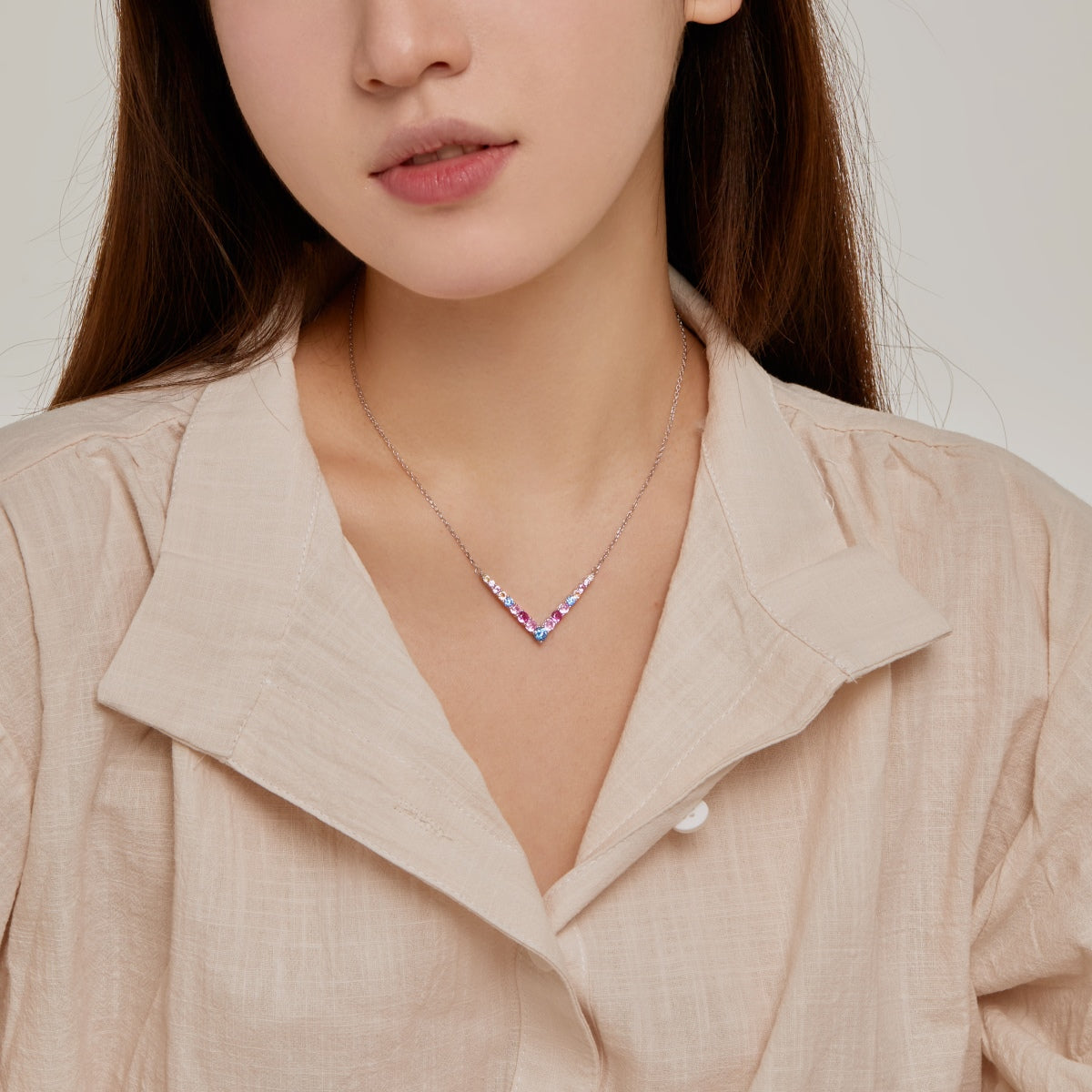 [Okajuri Jewelry]Ornate Round Cut Necklace