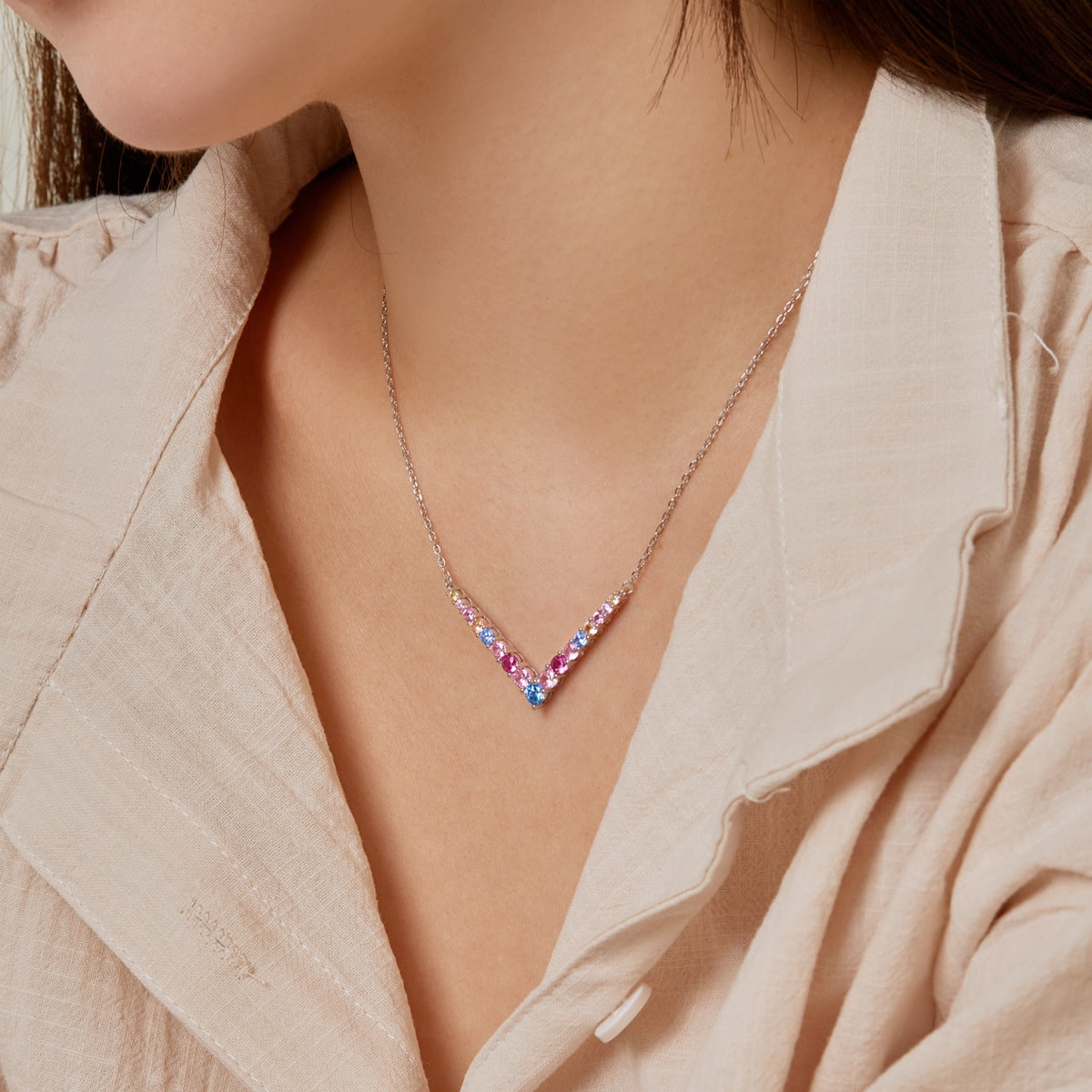 [Okajuri Jewelry]Ornate Round Cut Necklace