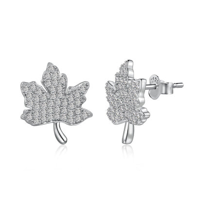 [Okajuri Jewelry]Exquisite Maple Leaf Design Earrings