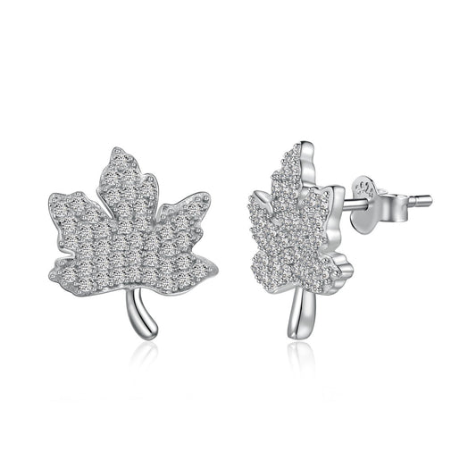[Okajuri Jewelry]Exquisite Maple Leaf Design Earrings