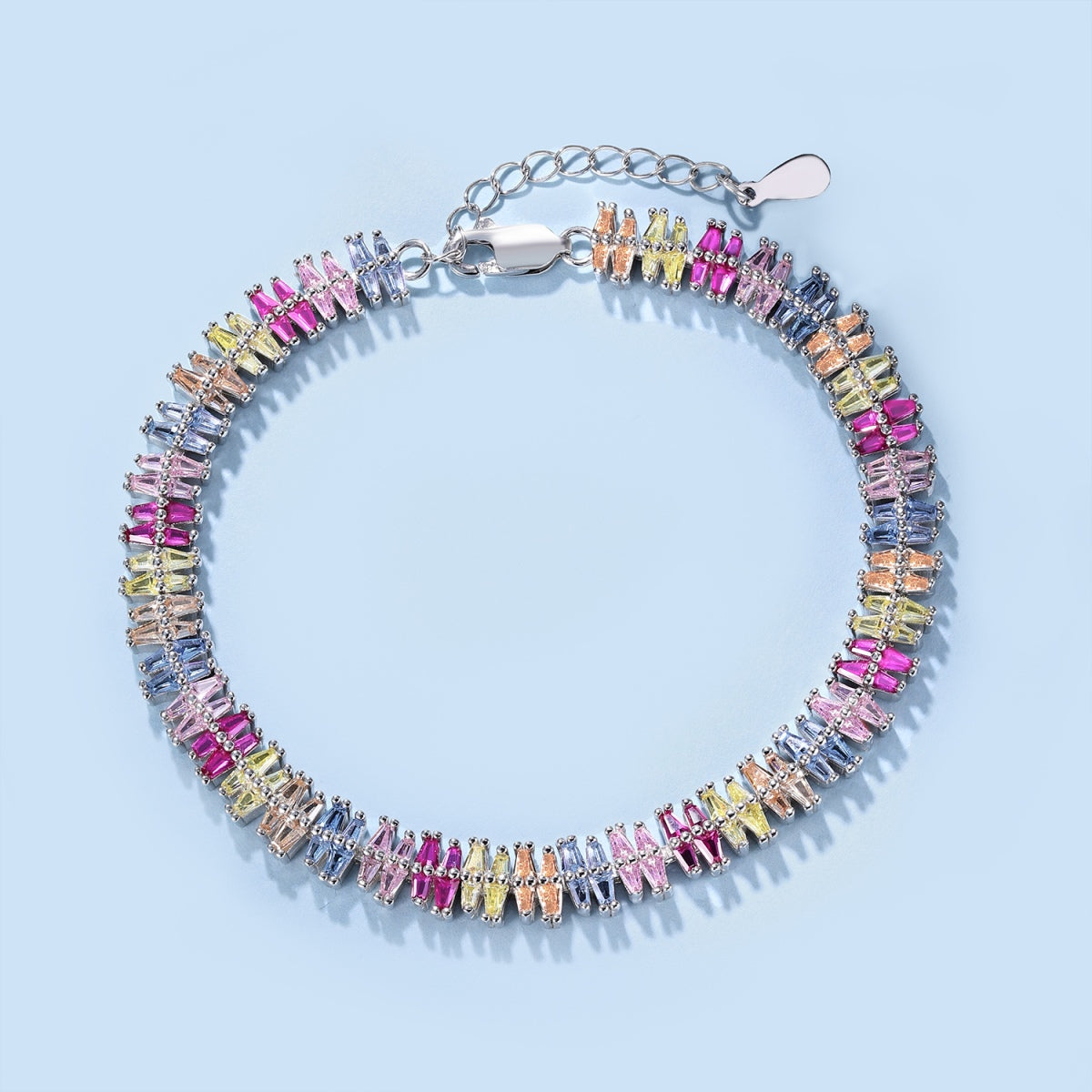 [Okajuri Jewelry]Sparkling Exquisite Multi Cut Party Bracelet