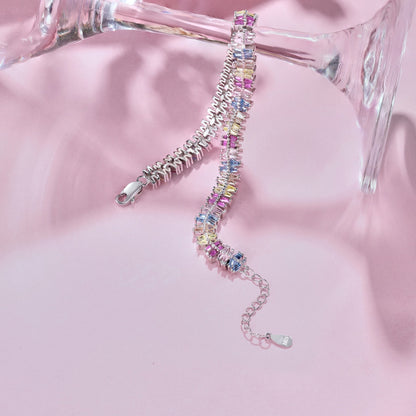[Okajuri Jewelry]Sparkling Exquisite Multi Cut Party Bracelet