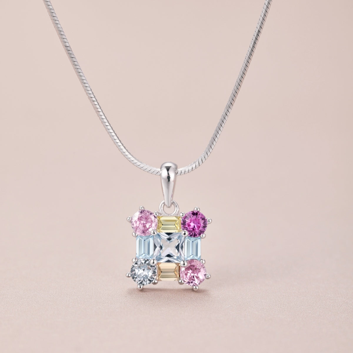 [Okajuri Jewelry]Gorgeous Multi Colorful Necklace