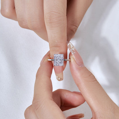 [Okajuri Jewelry]4.0 Carat Ornate Enchanting Radiand Cut Banquet Ring