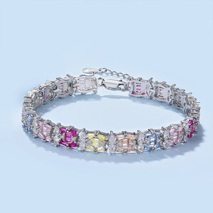 [Okajuri Jewelry]Delicate Colorful Multi Cut Party Bracelet