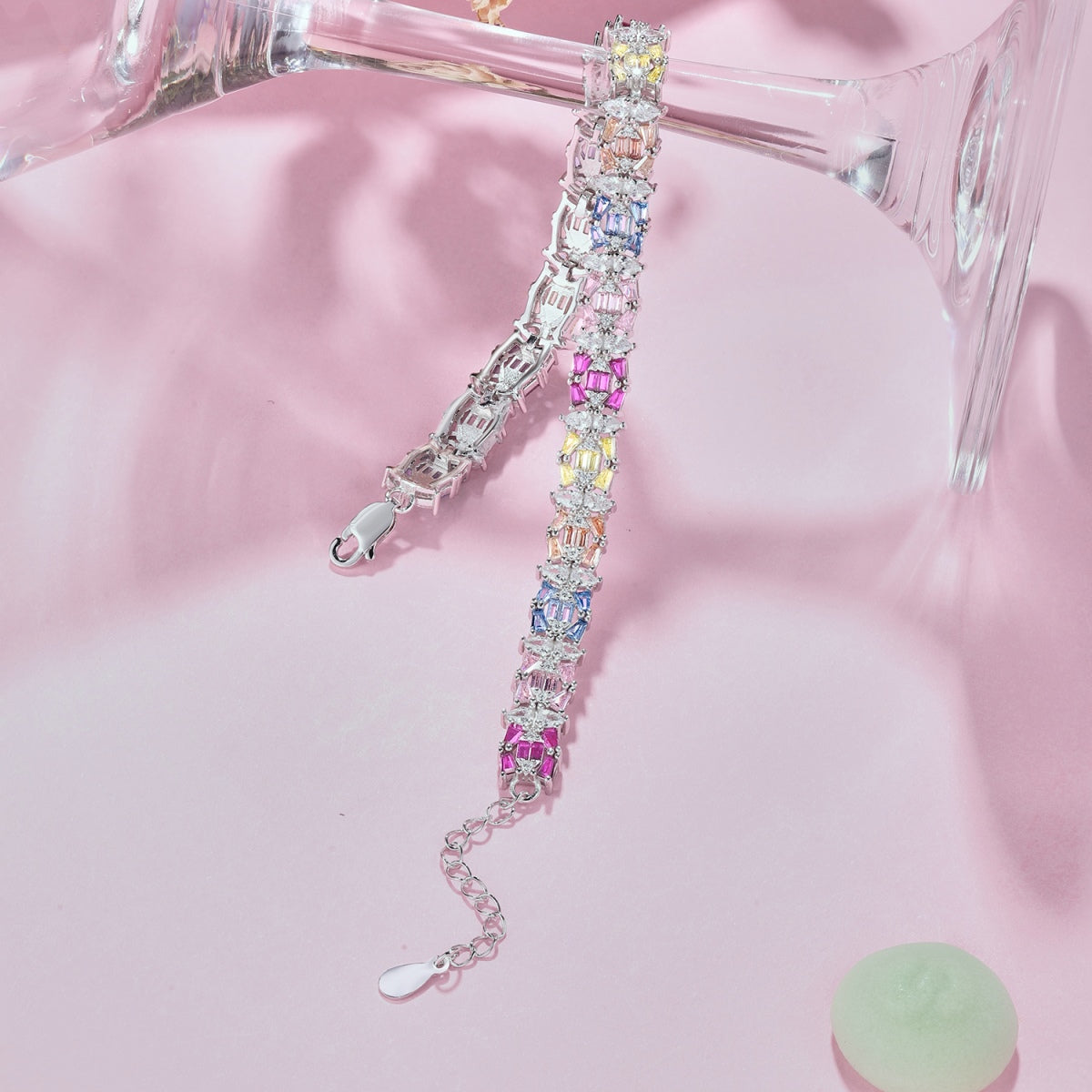 [Okajuri Jewelry]Delicate Colorful Multi Cut Party Bracelet