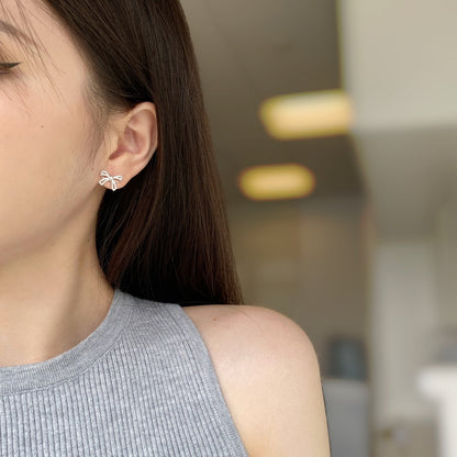[Okajuri Jewelry]Dainty Bow Shape Earrings