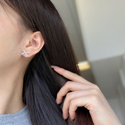 [Okajuri Jewelry]Dainty Bow Shape Earrings