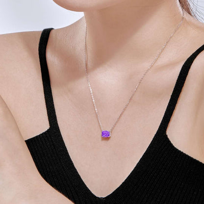 [Okajuri Jewelry]Luxurious Square Shape Colorful Necalack