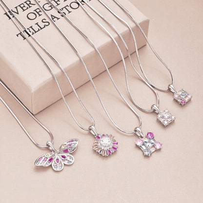 [Okajuri Jewelry]Charming Flower Colorful Necklace