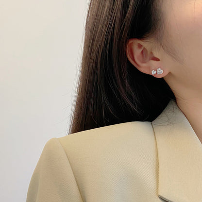 [Okajuri Jewelry]Double Heart-Shape Classic Princess Style Earrings