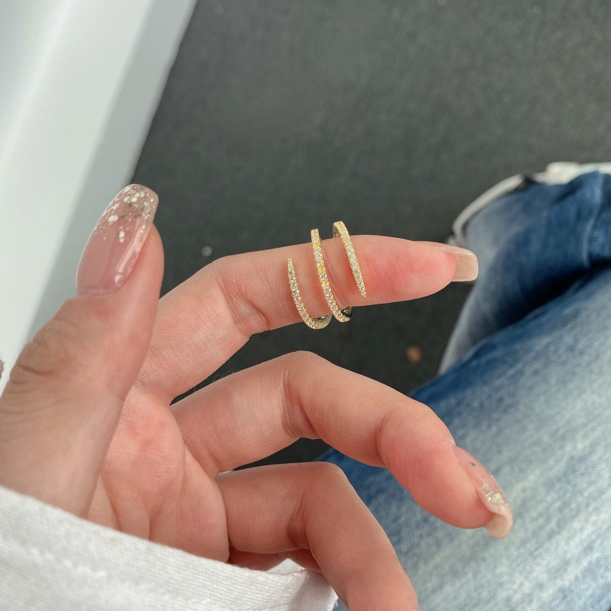 [Okajuri Jewelry]Unique Vibrant Entangle Daily Ring