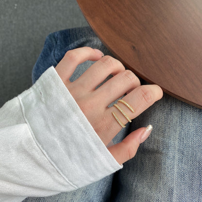 [Okajuri Jewelry]Unique Vibrant Entangle Daily Ring