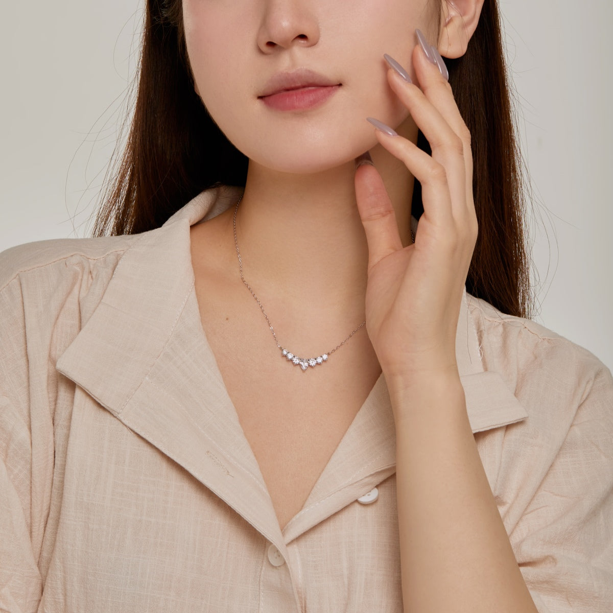 [Okajuri Jewelry]Dainty Colorful Heart Necklace