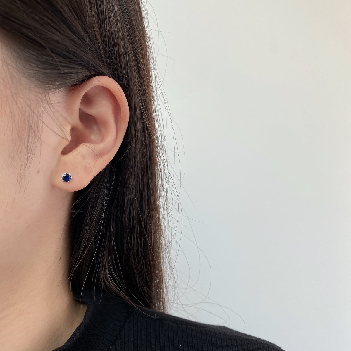 [Okajuri Jewelry]Sparkling Colorful Round Shape Earrings