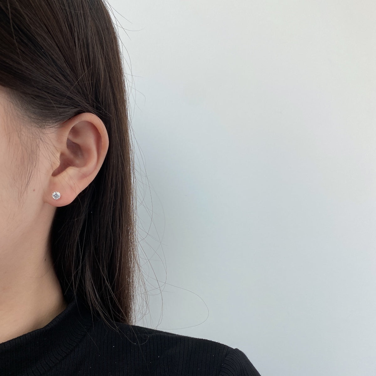 [Okajuri Jewelry]Sparkling Colorful Round Shape Earrings