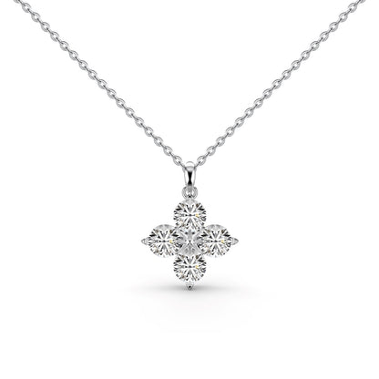 [Okajuri Jewelry]Four-Leaf Clover And Eight-Pointed Star Necklace