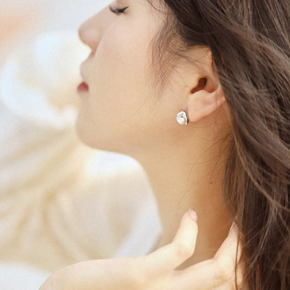 [Okajuri Jewelry]Dainty Bread Pearl Earrings