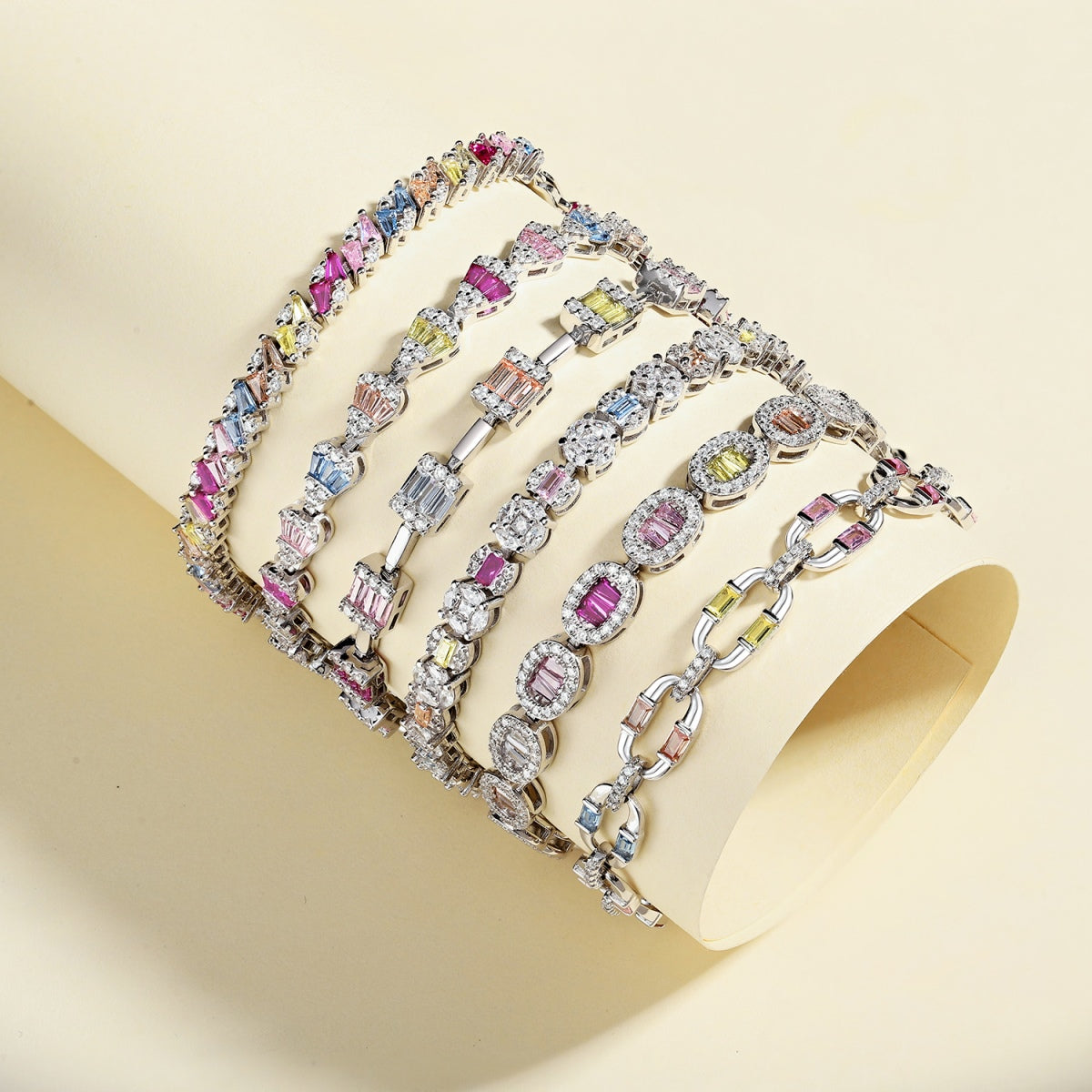 [Okajuri Jewelry]Dazzling Colorful Daily Bracelet