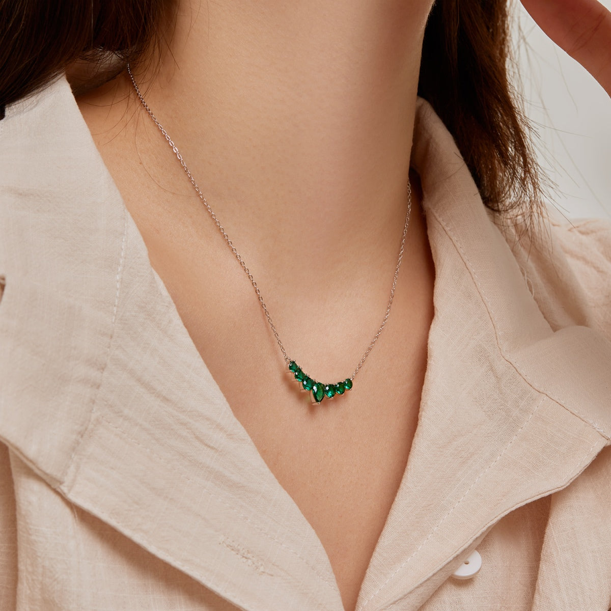 [Okajuri Jewelry]Dainty Colorful Heart Necklace
