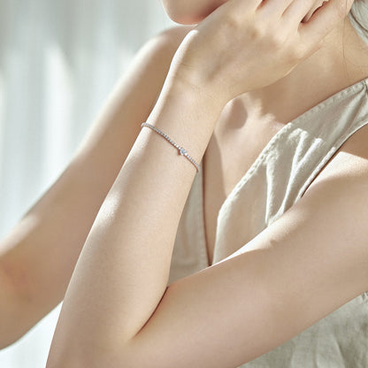 [Okajuri Jewelry]0.5 Carat Elegant Romantic Heart Shape Lover Bracelet