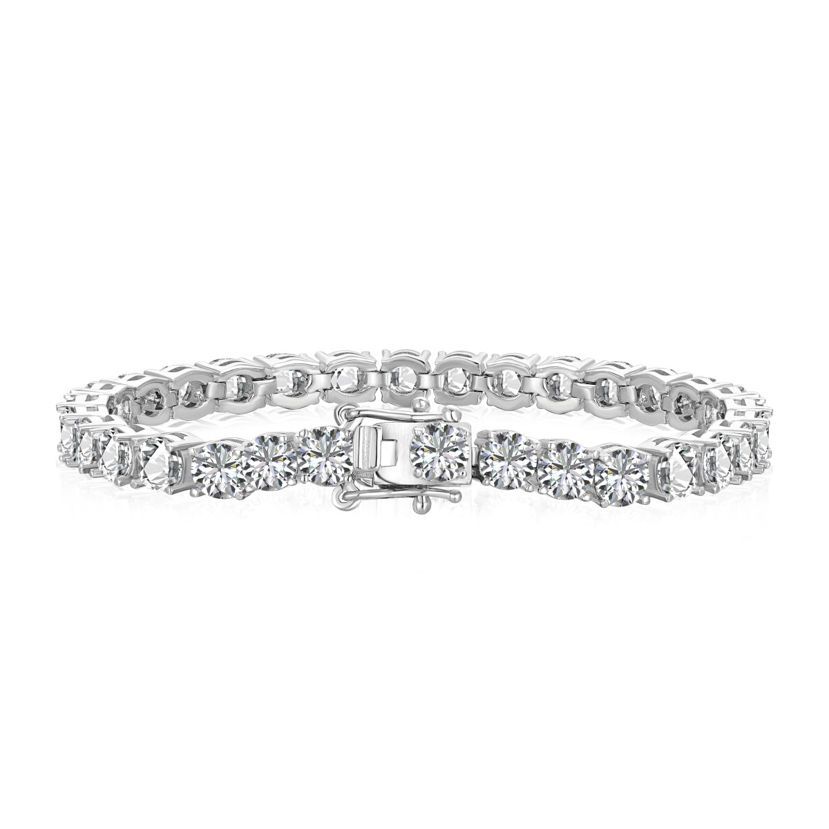 [Okajuri Jewelry]Ornate Sparkling Round Cut Wedding Bracelet